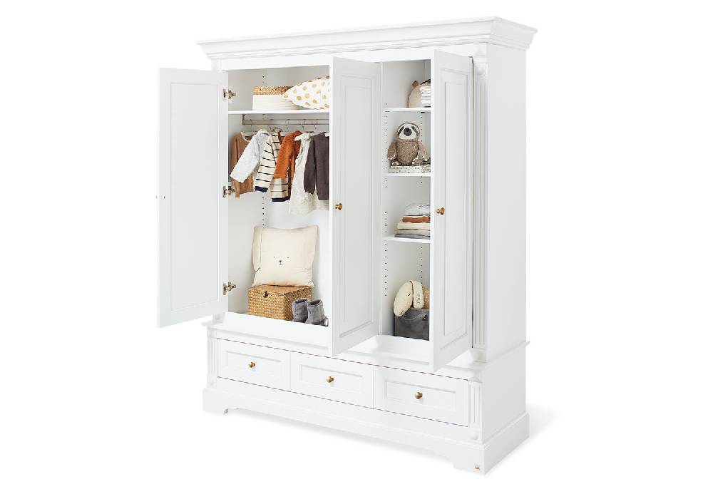 Pinolino Limited Edition - Kleiderschrank 'Emilia Gold' groß - Auslaufartikel Clearance-Verkauf