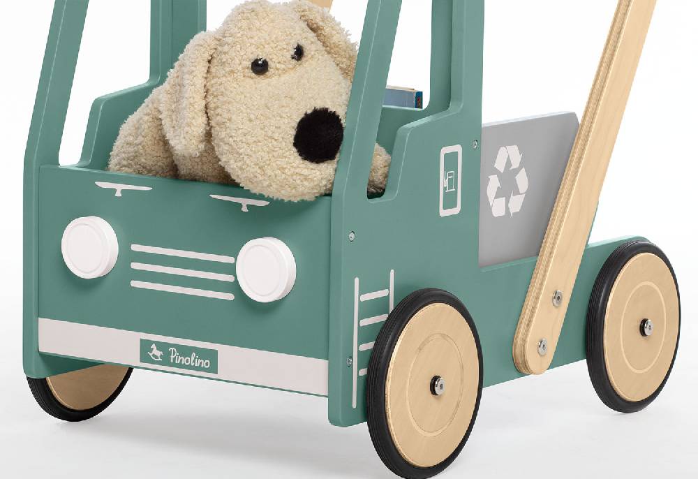 Pinolino Lauflernwagen 'Kipplaster Fred', grün - Schnäppchenartikel Fabrikverkauf