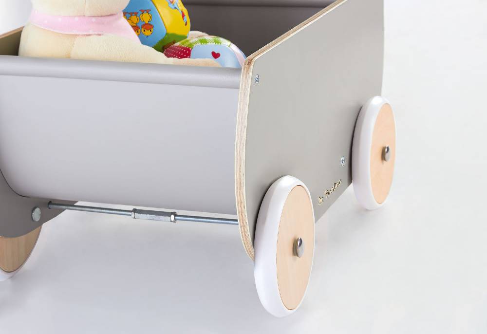 Pinolino Puppenwagen 'Mette', grau - Auslaufartikel Fabrikpreis
