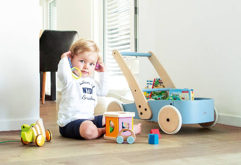 Pinolino Lauflernwagen 'Fiete', blau - Schnäppchenartikel Flash Sale