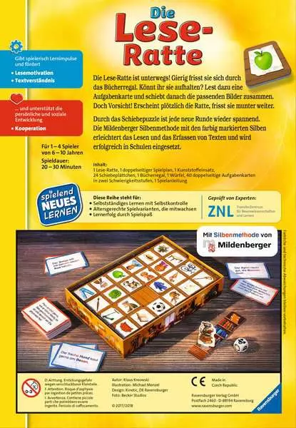 Ravensberger Matratzen Die Lese-Ratte - Kinderspiel ab 6 Jahren Nur für heute