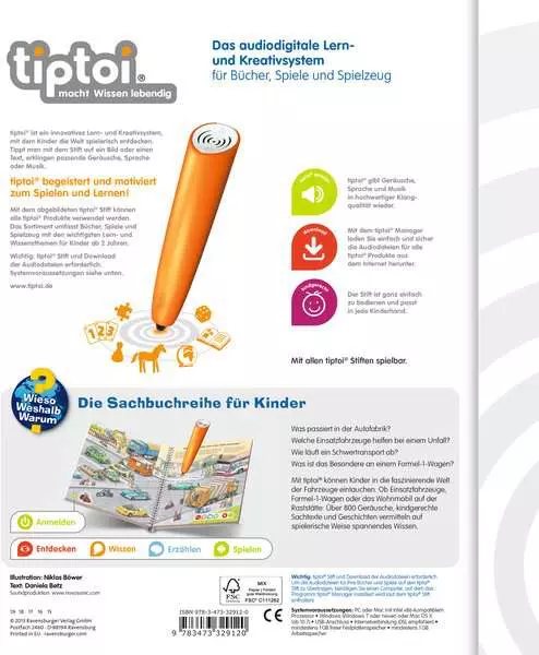 Ravensberger Matratzen tiptoi® Wieso? Weshalb? Warum? Die Welt der Fahrzeuge Vierteljährliche Förderung