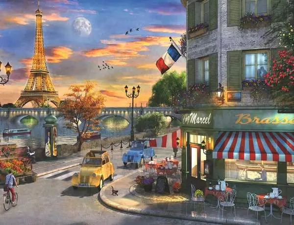 Ravensberger Matratzen Puzzle 2000 Teile - Romantische Abendstunde in Paris Black Friday Preise