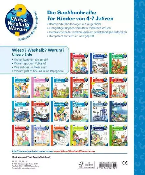 Ravensberger Matratzen Ravensburger Wieso? Weshalb? Warum?, Band 36: Unsere Erde Sonderangebot