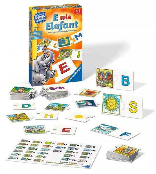 Ravensberger Matratzen E wie Elefant - Kinderspiel ab 5 Jahren Rabatt