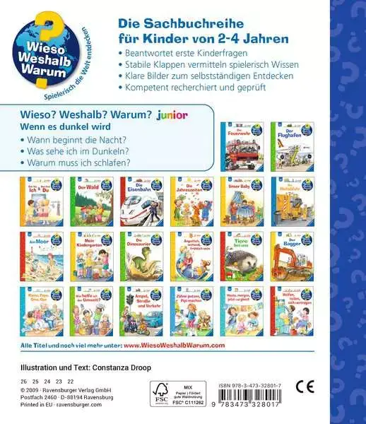 Ravensberger Matratzen Ravensburger Wieso? Weshalb? Warum? junior, Band 28: Wenn es dunkel wird Saisonschlussverkauf