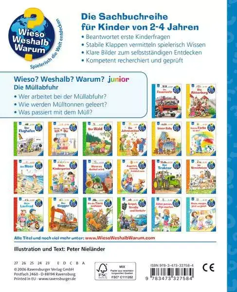 Ravensberger Matratzen Ravensburger Wieso? Weshalb? Warum? junior, Band 16: Die Müllabfuhr Blitzangebot