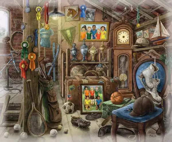 Ravensberger Matratzen Puzzle 99 Teile - Im Gutshaus Dachboden Kauf eins, bekomm eins gratis