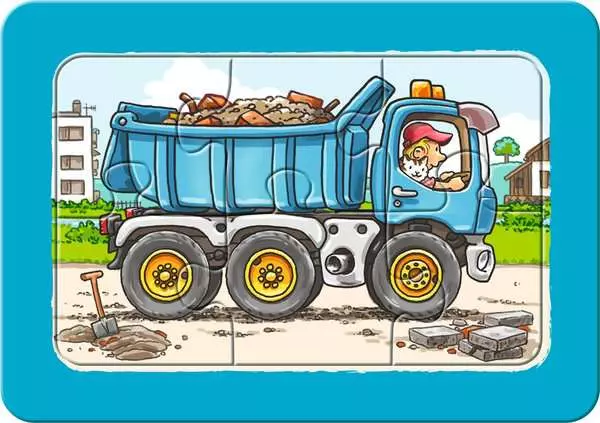 Ravensberger Matratzen Kinderpuzzle ab 2 Jahren - Bagger, Traktor und Kipplader - 6 Teile Wochenangebot