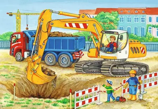 Ravensberger Matratzen Kinderpuzzle ab 3 Jahren - Baustelle und Bauernhof - 12 Teile Letzte 3 Tage