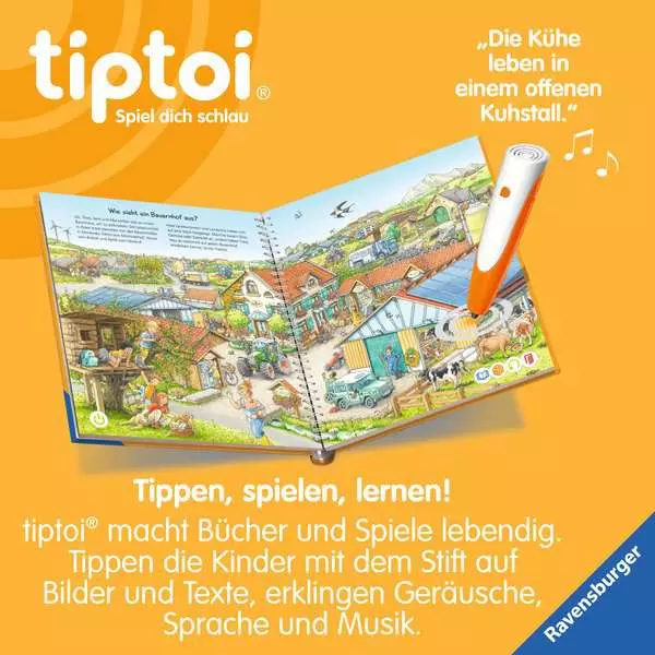 Ravensberger Matratzen tiptoi® Starter-Set: Stift und Bauernhof-Buch Letzter Tag