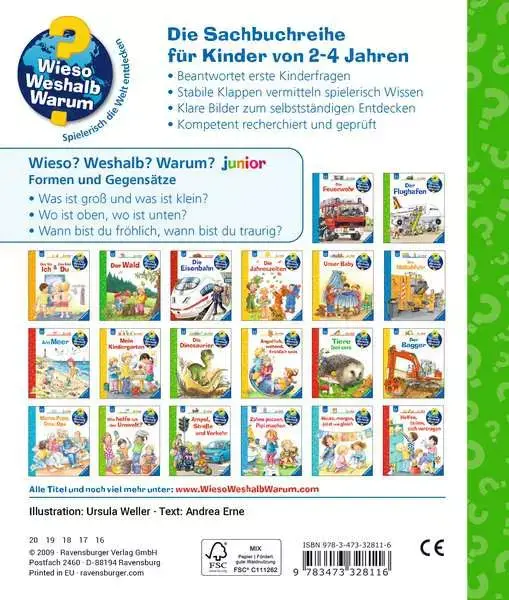 Ravensberger Matratzen Ravensburger Wieso? Weshalb? Warum? junior, Band 31: Formen und Gegensätze Clearance-Verkauf