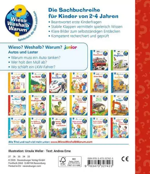 Ravensberger Matratzen Ravensburger Wieso? Weshalb? Warum? junior, Band 11: Autos und Laster Fabrikverkauf