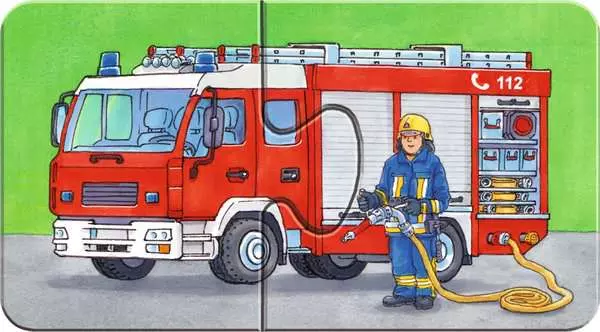 Ravensberger Matratzen Kinderpuzzle ab 2 Jahren - Einsatzfahrzeuge - 2 Teile Fabrik Onlineshop