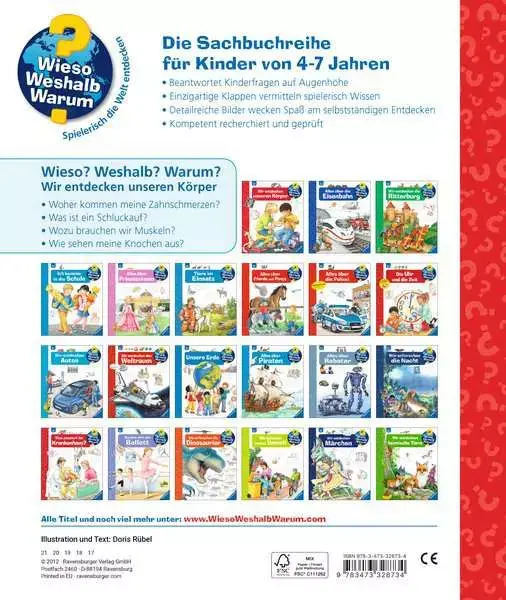 Ravensberger Matratzen Ravensburger Wieso? Weshalb? Warum? Band 1: Wir entdecken unseren Körper Preisnachlass