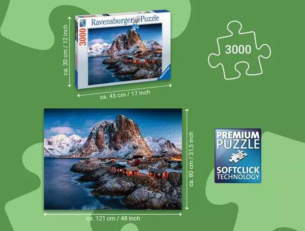 Ravensberger Matratzen Puzzle 3000 Teile - Hamnoy, Lofoten Sonderangebote