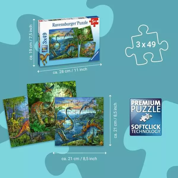 Ravensberger Matratzen Kinderpuzzle ab 5 Jahren - Faszination Dinosaurier - 49 Teile JETZT KAUFEN