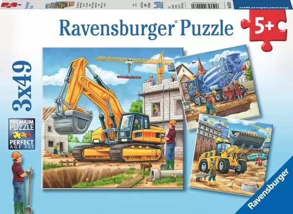 Ravensberger Matratzen Kinderpuzzle ab 5 Jahren - Große Baufahrzeuge - 49 Teile Bis zu 60% Rabatt