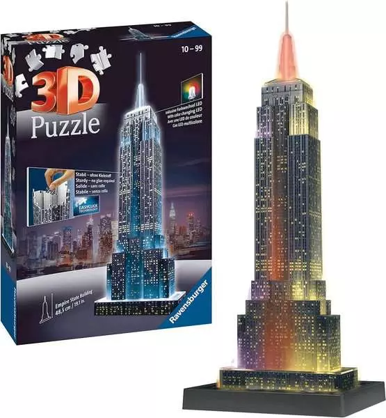 Ravensberger Matratzen Ravensburger Empire State Building bei Nacht Sonderangebot der Fabrik
