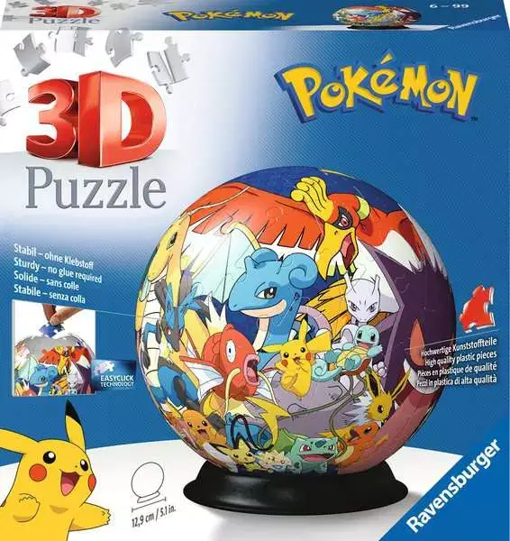 Ravensberger Matratzen 3D Puzzle Ball Pokémon Fabrikladen