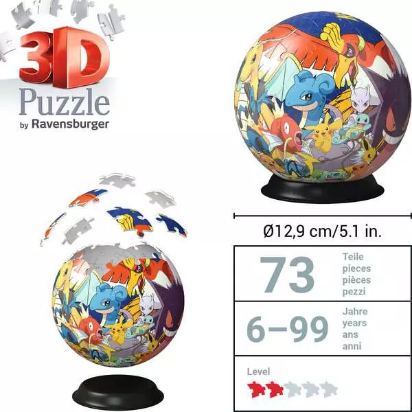 Ravensberger Matratzen 3D Puzzle Ball Pokémon Fabrikladen