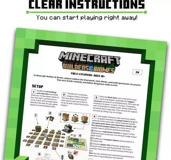 Ravensberger Matratzen Minecraft Builders & Biomes - Spiel ab 10 Jahren zollfrei