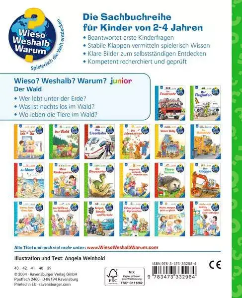 Ravensberger Matratzen Ravensburger Wieso? Weshalb? Warum? junior, Band 6: Der Wald Fabrik Onlineshop