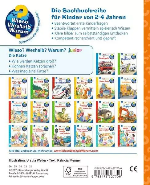 Ravensberger Matratzen Ravensburger Wieso? Weshalb? Warum? junior, Band 21: Die Katze Lagerräumung