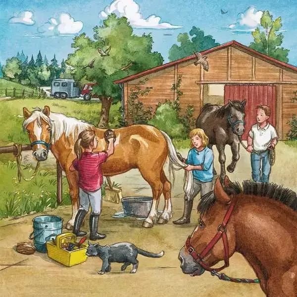 Ravensberger Matratzen Kinderpuzzle ab 5 Jahren - Mein Reiterhof - 49 Teile Zeitlich begrenztes Angebot