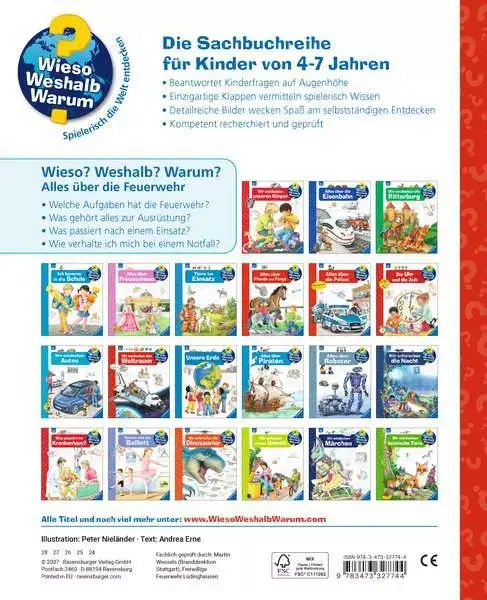 Ravensberger Matratzen Ravensburger Wieso? Weshalb? Warum?, Band 2: Alles über die Feuerwehr Bestseller