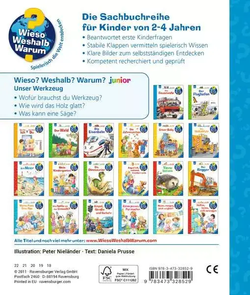 Ravensberger Matratzen Ravensburger Wieso? Weshalb? Warum? junior, Band 40: Unser Werkzeug Tiefpreis