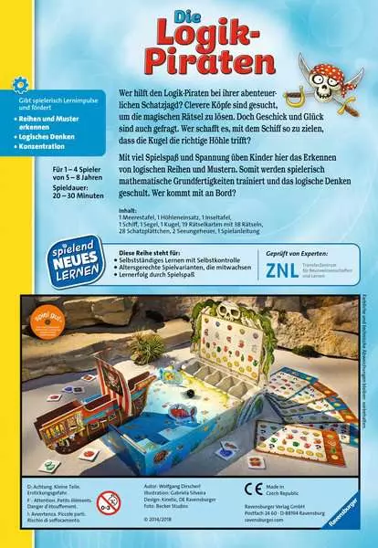 Ravensberger Matratzen Die Logik-Piraten - Kinderspiel ab 5 Jahren Zeitbegrenzte Promotion