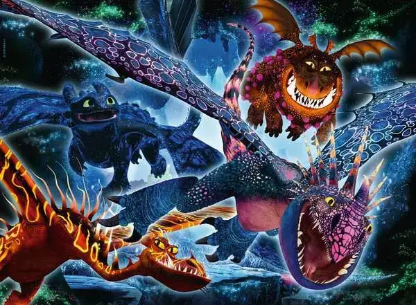 Ravensberger Matratzen Kinderpuzzle ab 6 Jahren - Leuchtende Dragons - 100 Teile Bis zu 65% Rabatt