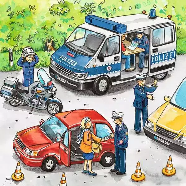 Ravensberger Matratzen Kinderpuzzle ab 5 Jahren - Polizeieinsatz - 49 Teile Online