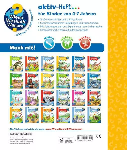 Ravensberger Matratzen Ravensburger Wieso? Weshalb? Warum? aktiv-Heft: Tiere der Welt Günstig kaufen