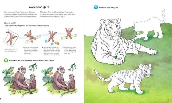 Ravensberger Matratzen Ravensburger Wieso? Weshalb? Warum? aktiv-Heft: Tiere der Welt Günstig kaufen