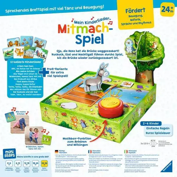 Ravensberger Matratzen Mein Kinderlieder-Mitmachspiel - Kinderspiel ab [age] Jahren Jubiläumsangebot