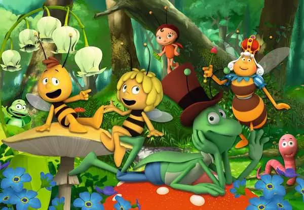 Ravensberger Matratzen Kinderpuzzle ab 4 Jahren - Die kleine Biene Maja - 24 Teile Lagerräumung