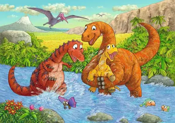 Ravensberger Matratzen Kinderpuzzle ab 4 Jahren - Spielende Dinos - 24 Teile Top Angebot