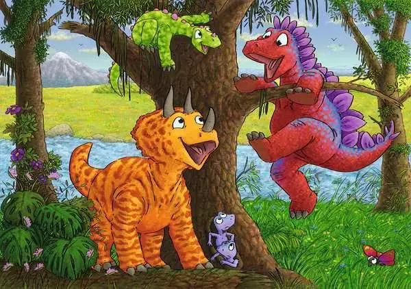 Ravensberger Matratzen Kinderpuzzle ab 4 Jahren - Spielende Dinos - 24 Teile Top Angebot