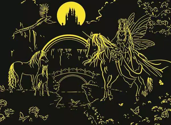 Ravensberger Matratzen Kinderpuzzle ab 8 Jahren - Magische Einhornnacht - 200 Teile Kauf eins, bekomm eins gratis