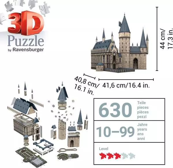 Ravensberger Matratzen 3D Puzzle Hogwarts Schloss - Die Große Halle Sonderangebote