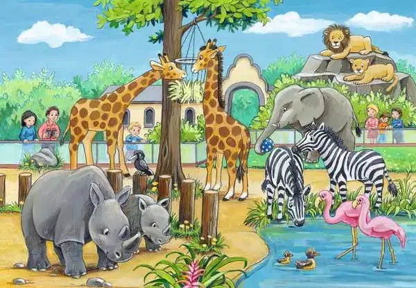 Ravensberger Matratzen Kinderpuzzle ab 4 Jahren - Willkommen im Zoo - 24 Teile Begrenzte Freigabe