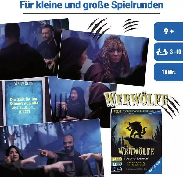 Ravensberger Matratzen Werwölfe Vollmondnacht - Spiel ab 9 Jahren Letzter Tag