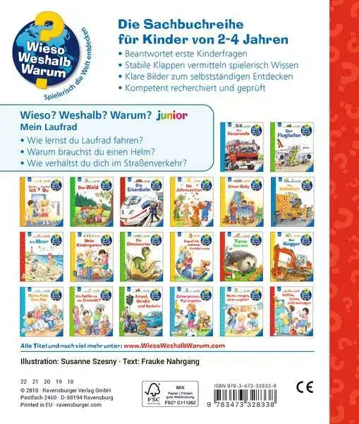 Ravensberger Matratzen Ravensburger Wieso? Weshalb? Warum? junior, Band 37: Mein Laufrad Bis zu 65% Rabatt