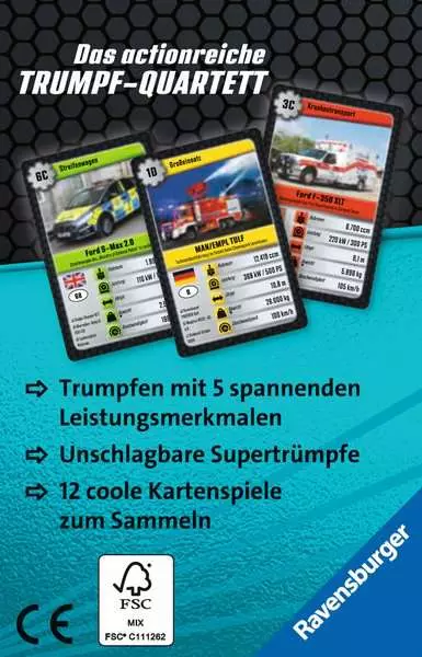 Ravensberger Matratzen Blaulicht - Kartenspiel ab 7 Jahren Neuheiten
