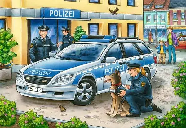 Ravensberger Matratzen Kinderpuzzle ab 3 Jahren - Polizei und Feuerwehr - 12 Teile Räumungsverkauf
