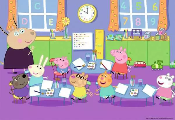Ravensberger Matratzen Kinderpuzzle ab 4 Jahren - Peppa in der Schule - 24 Teile Riesige Ersparnisse