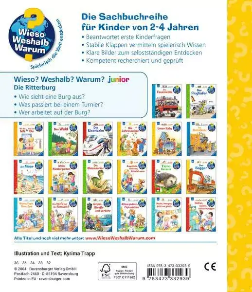 Ravensberger Matratzen Ravensburger Wieso? Weshalb? Warum? junior, Band 4: Die Ritterburg Letzte 2 Tage