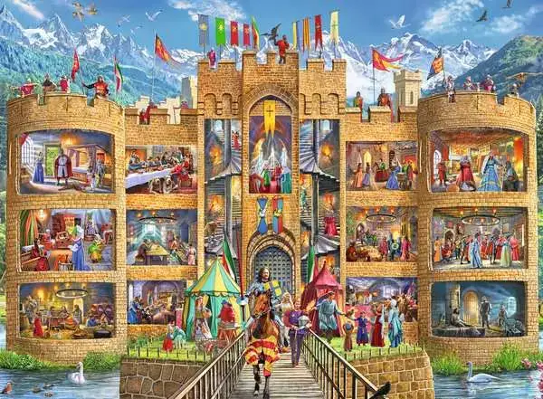 Ravensberger Matratzen Kinderpuzzle ab 7 Jahren - Blick in die Ritterburg - 150 Teile Bis zu 50% Rabatt